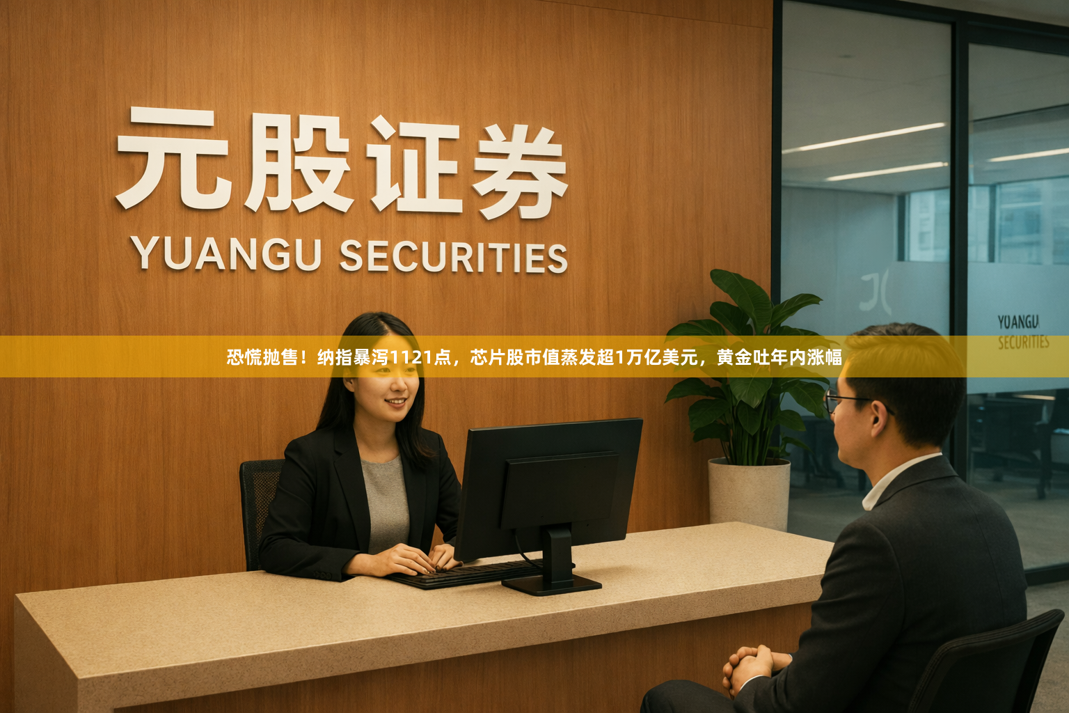 恐慌抛售！纳指暴泻1121点，芯片股市值蒸发超1万亿美元，黄金吐年内涨幅