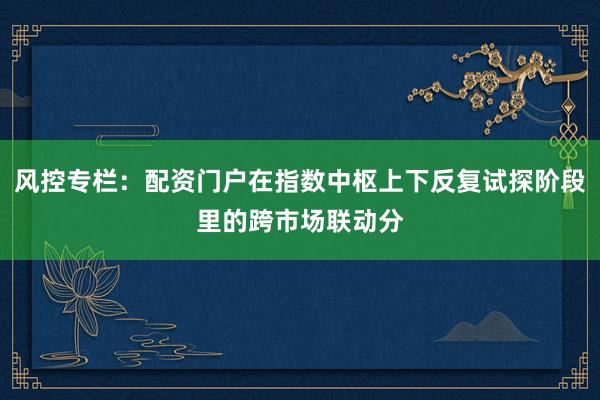 风控专栏：配资门户在指数中枢上下反复试探阶段里的跨市场联动分