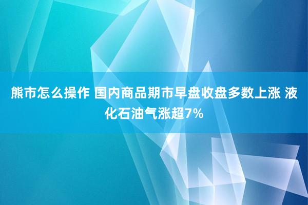 熊市怎么操作 国内商品期市早盘收盘多数上涨 液化石油气涨超7%